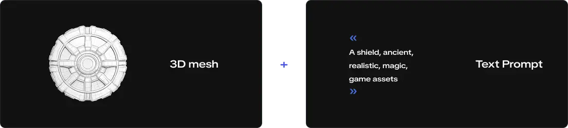 AI texturing input example
