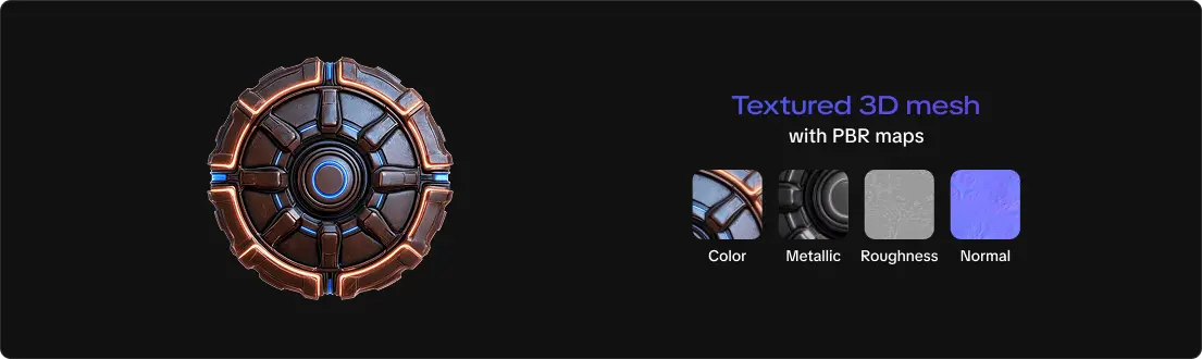 AI texturing output example